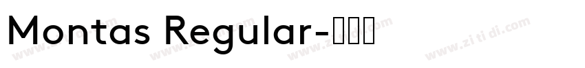 Montas Regular字体转换